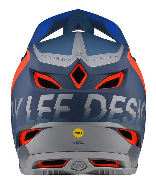 Casco Troy Lee Designs D4 Composite Qualifier Slate / Red